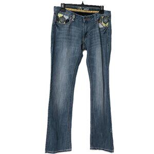Y2K Coogi Jeans Juniors 11/12 Embroidered Funky Bootcut 2000s Low Rise